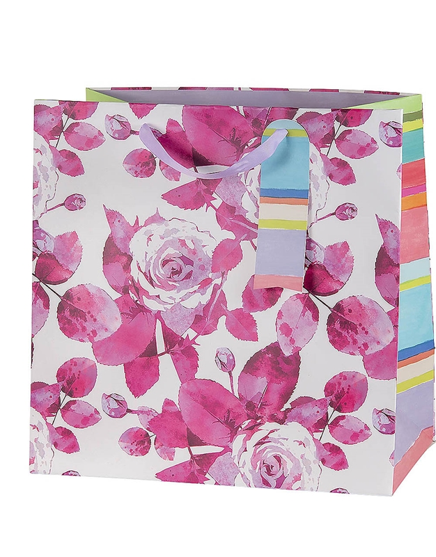 Tσάντα Δώρου Pοζ Tριαντάφυλλα (38x38x21 cm)
