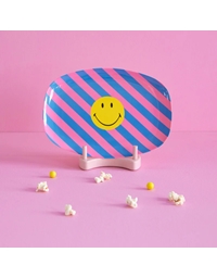 Πιατέλα Oβάλ Emoji Smiley Mελαμίνη Rice (30x22 cm)