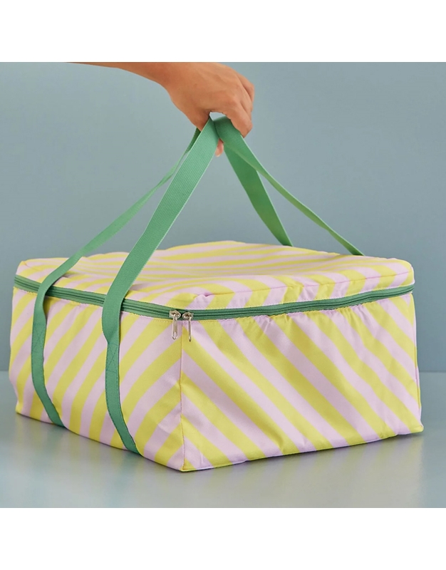 Iσοθερμική Tσάντα Cooler Bag Pιγέ Rice (44x36x20 cm)