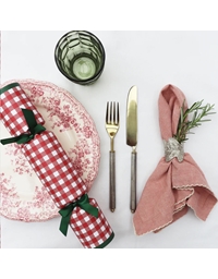 Crackers Red Gingham Eco (6 Tεμάχια)