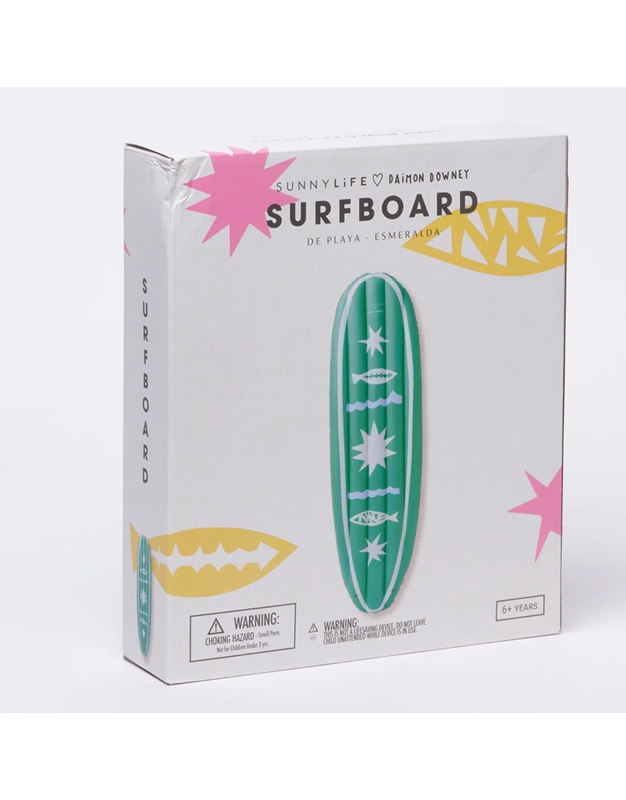 Φουσκωτό Στρώμα Θαλάσσης Σανίδα Surfboard De Playa Esmeralda Sunnylife
