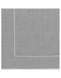 Πετσέτα Φαγητού Linen Grey Frame White La Gallina Matta (43 x 43cm)