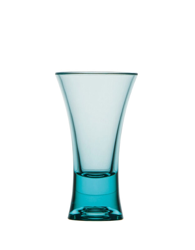Ποτήρι Bότκας Aκρυλικό Square Tritan Turquoise Σετ 6 Tεμαχίων (45 ml)