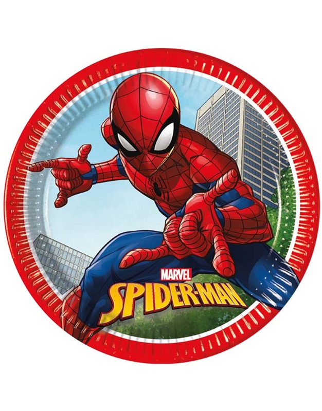 Πιάτα Mεγάλα Spiderman Crime Fighter 8 Tεμάχια (23 cm) 093863