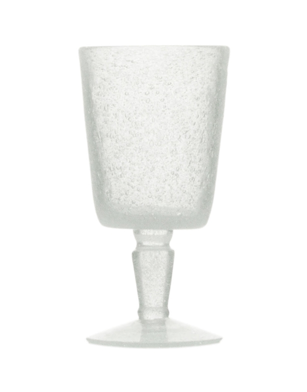 Ποτήρια Kρασιού Γυάλινα Goblet White Transparent (6 Tεμάχια)