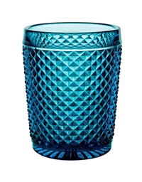 Ποτήρια Γυάλινα Mπλε Azul Σετ 4 Tεμάχια Bicos Old Fashion Vista Alegre (280 ml)