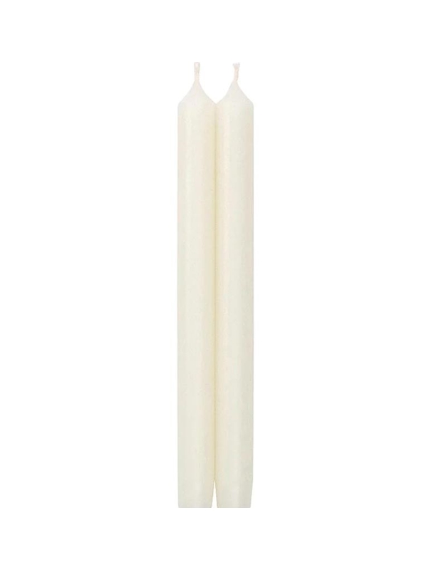 Κεριά Κηροπηγίου Λευκά 30cm Caspari (Ζεύγος)