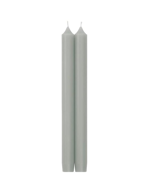 Κεριά Κηροπηγίου Pale Grey Γκρι 25cm Caspari (Ζεύγος)