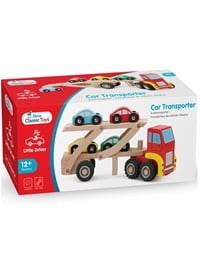 New Classic Toys Φορτηγό Μεταφοράς Αυτοκινήτων Ξύλινο CT11960