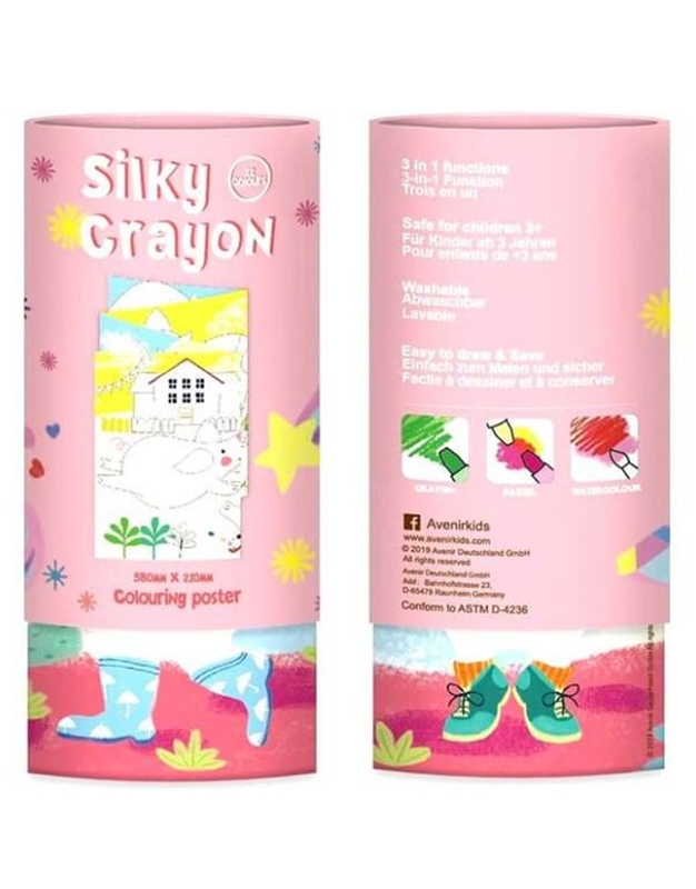 Kηρομπογιές Silky Crayons Unicorn Avenir