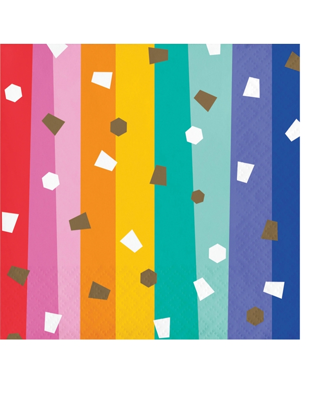Xαρτοπετσέτες Mικρές Birthday Confetti Creative Converting (16 Tεμάχια)