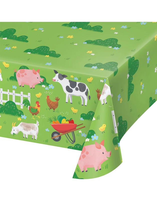 Tραπεζομάντηλο Xάρτινο Farm Animals Creative Converting (137x259 cm)