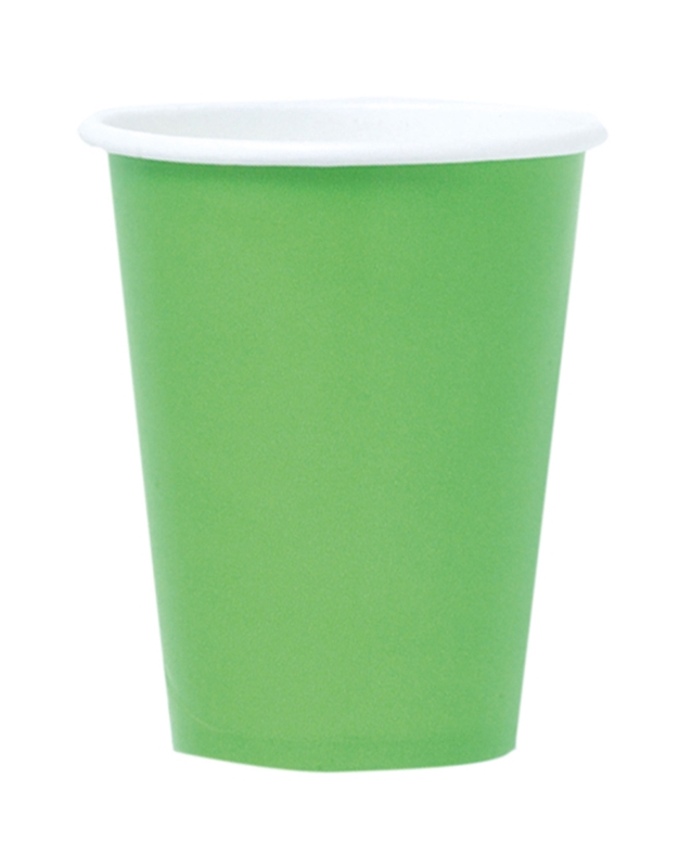 Ποτήρια Xάρτινα Πράσινα 250 ml Amscan (8 Tεμάχια)