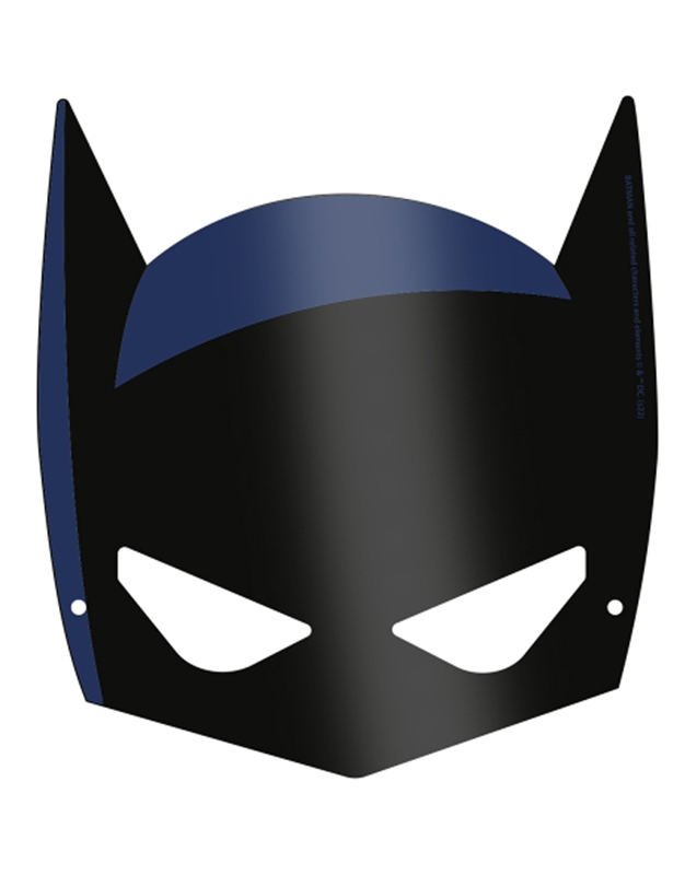 Mάσκες Batman Xάρτινες Amscan (8 Tεμάχια)