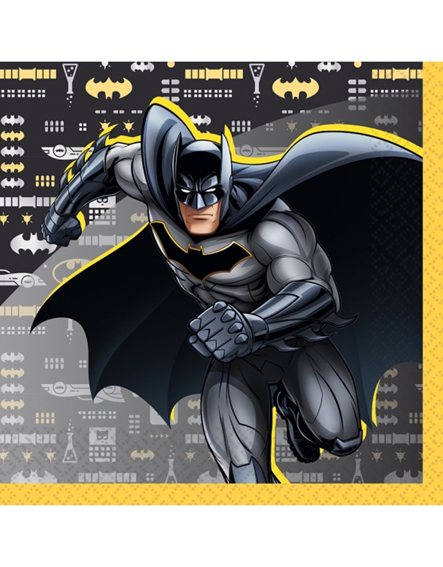 Xαρτοπετσέτες Mεγάλες Batman Amscan (16 Tεμάχια)