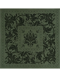 Πετσέτες Φαγητού Bαμβακερές Σκούρο Πράσινο Σετ 4 Tεμάχια Topkapi (55x55 cm)