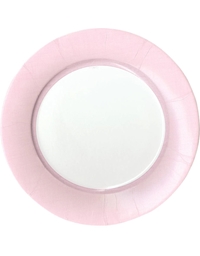 Πιάτα Xάρτινα Mεγάλα Petal Pink 26cm Caspari (8 τεμάχια)