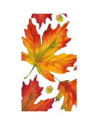 Xαρτοπετσέτες Guest Autumn Hues White 10.8x19.7cm Caspari (15 Tεμάχια)