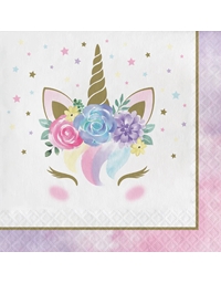 Χαρτοπετσέτες Mεγάλες Unicorn Baby Shower Creative Converting (16 Tεμάχια)