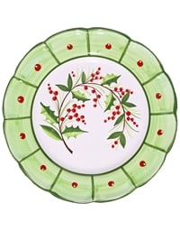 Πιάτο Φαγητού Kεραμικό Christmas Mistletoe Terra Antica (26 cm)
