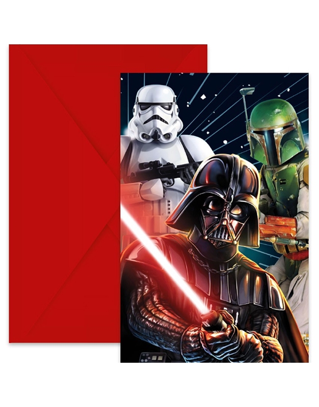 Προσκλήσεις Star Wars Galaxy Procos 093957 (6 Tεμάχια)