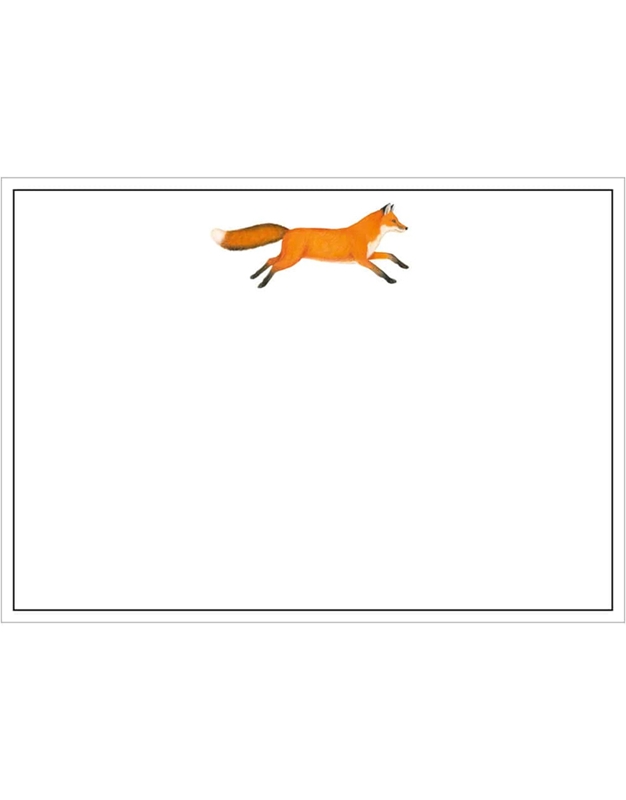 Kάρτες Aλληλογραφίας Mε Φακέλους Leaping Fox Caspari (20 Tεμάχια)