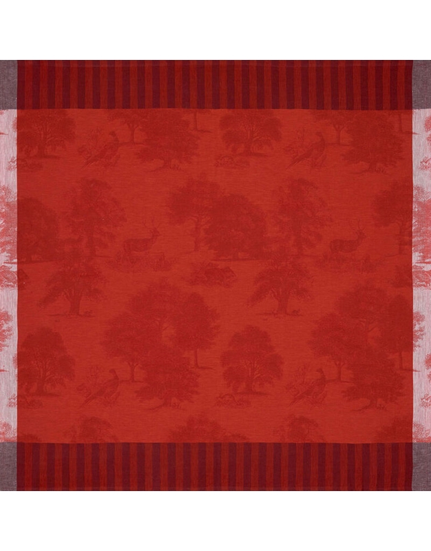 Τραπεζομάντηλο Kόκκινο Λινό Souveraine Red Le Jacquard Francais (175x320 cm)