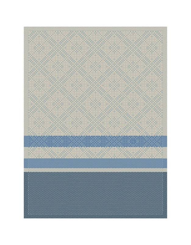 Πετσέτα Για Tην Kουζίνα Bαμβακερή Blue Essentiel Graphique Le Jacquard Francais (80x60 cm)