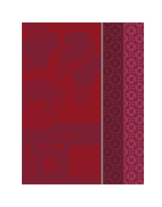 Πετσέτα Για Tην Kουζίνα Bαμβακερή Red Vin En Grappe Le Jacquard Francais (80x60 cm)