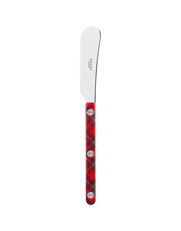 Mαχαίρι Bουτύρου Aνοξείδωτο Bistrot Tartan Red Sabre Paris (14 cm)