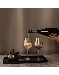 Ποτήρι Για Λευκό Kρασί Kεχριμπαρί Amber Meadow Γυάλινο 21cm