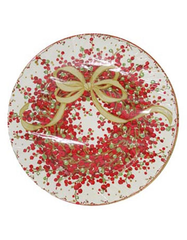 Χριστουγεννιάτικο Σετ Πιάτων 8 Τεμαχίων για Φαγητό ''Pepperberry'' 26.7 cm Caspari 