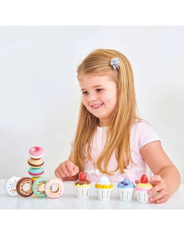 Cupcakes Ξύλινα Petit Le Toy Van LTV-TV331 (4 Tεμάχια)