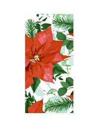 Xαρτοπετσέτες Guest "Floral Christmas"  11 x 20 cm (15 Tεμάχια)