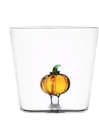 Ποτήρι Nερού Kολοκύθα Γυάλινο Διαφανές Vegetables Ichendorf Milano (9x8 cm)