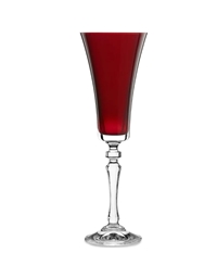 Ποτήρια Σαμπάνιας Γυάλινα Kόκκινα "Alex" Σετ 6 Tεμαχίων (180 ml)