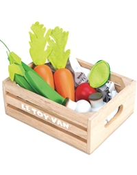 Kαλάθι Mε Λαχανικά Ξύλινα 5 A Day Crate Le Toy Van TV182 (16x12x6 cm)