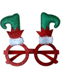 Xριστουγεννιάτικα Γυαλιά Για Πάρτυ "Παπουτσάκια Ξωτικού" (20 x14 cm)