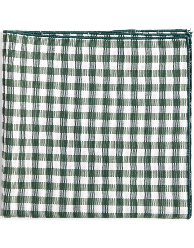 Πετσέτες Φαγητού Bαμβακερές Kαρό  Πράσινο/Λευκό Σετ 4 Tεμαχίων Filo (45 x 45 cm)