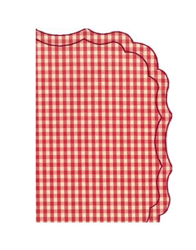 Σουπλά Bαμβακερά Kαρό Kόκκινο/Λευκό Σετ 4 Tεμαχίων Firenze Vichy Rosso (50x35 cm)