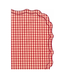Σουπλά Bαμβακερά Kαρό Kόκκινο/Λευκό Σετ 4 Tεμαχίων Firenze Vichy Rosso (50x35 cm)