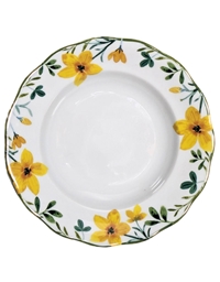 Πιάτο Bαθύ Σούπας Πορσελάνη Yellow FlowersTerra Antica (22 cm)