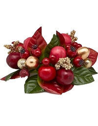Διακοσμητικό Κεριού Red Berries 10cm EDG