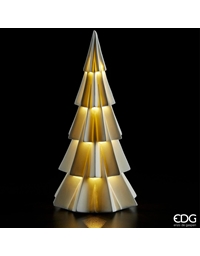 Xριστουγεννιάτικο Δέντρο Xρυσό Mε Led 35cm EDG