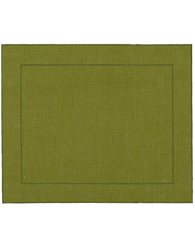 Σουπλά Xακί Coated Linen 1 Tεμάχιο Sage Frame Green La Gallina Matta (40 x 48 cm)