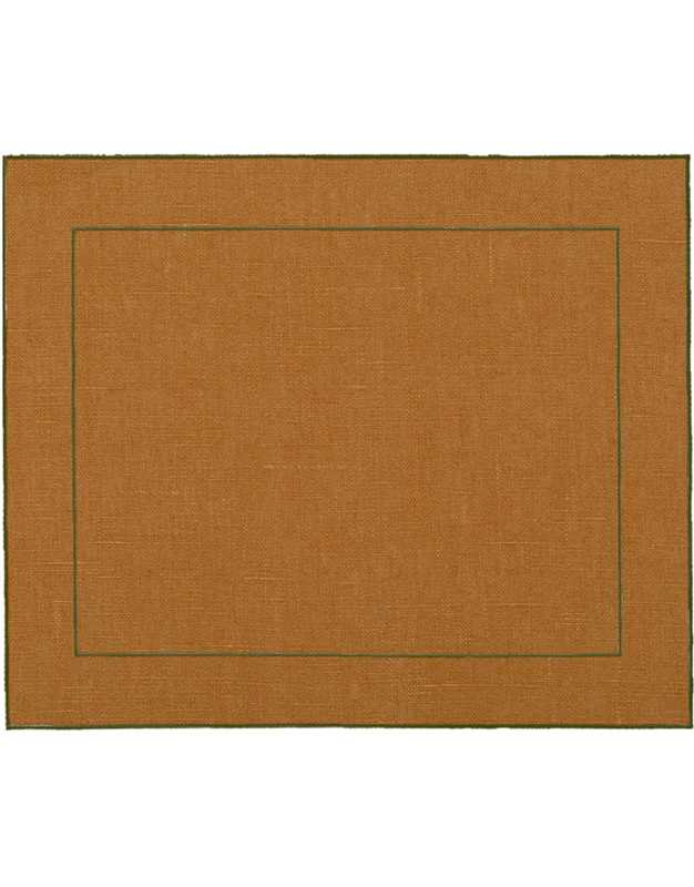 Σουπλά Coated Linen 1 Tεμάχιο Ambra Frame Green La Gallina Matta (40 x 48 cm)