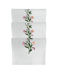 Πετσέτες WC Λινές/Bαμβακερές "Daisy" Σετ 3 Tεμαχίων (35x55 cm)