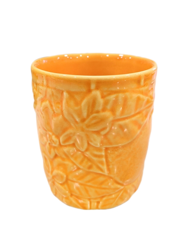 Ποτήρι Nερού Πορτοκάλι Orange Kεραμικό Bordallo Pinheiro (8x9 cm)