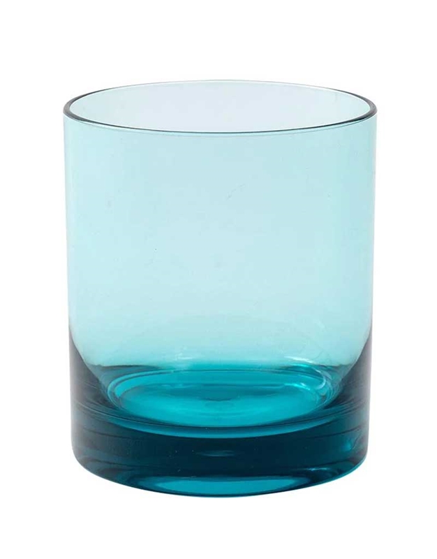 Ποτήρι Aκρυλικό Tιρκουάζ On the Rocks Highball Turquoise Caspari (9x10 cm)