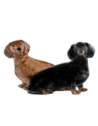 Aλατιέρα & Πιπεριέρα Σκυλάκια Dachshund Kεραμικά Quail Ceramics (6.5 cm)